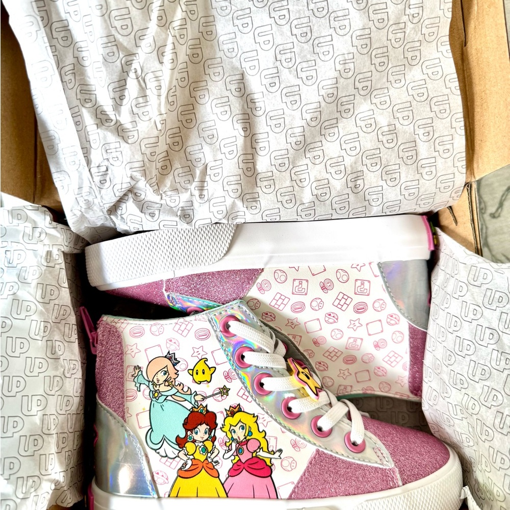 Kids' Nintendo Princess High Top Sneaker Ground NWB